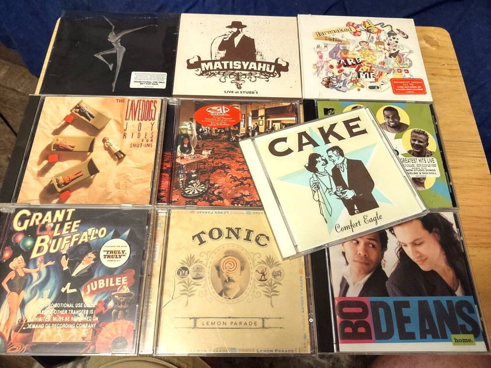90s-2000s Alternative College Modern Rock Radio 10 CD Lot Tested Great Condition