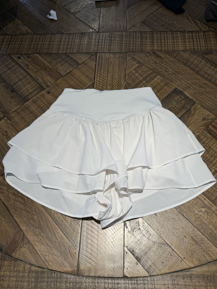 Aerie White Athletic Skort XS Pull-On Elastic Waist Tennis Athleisure