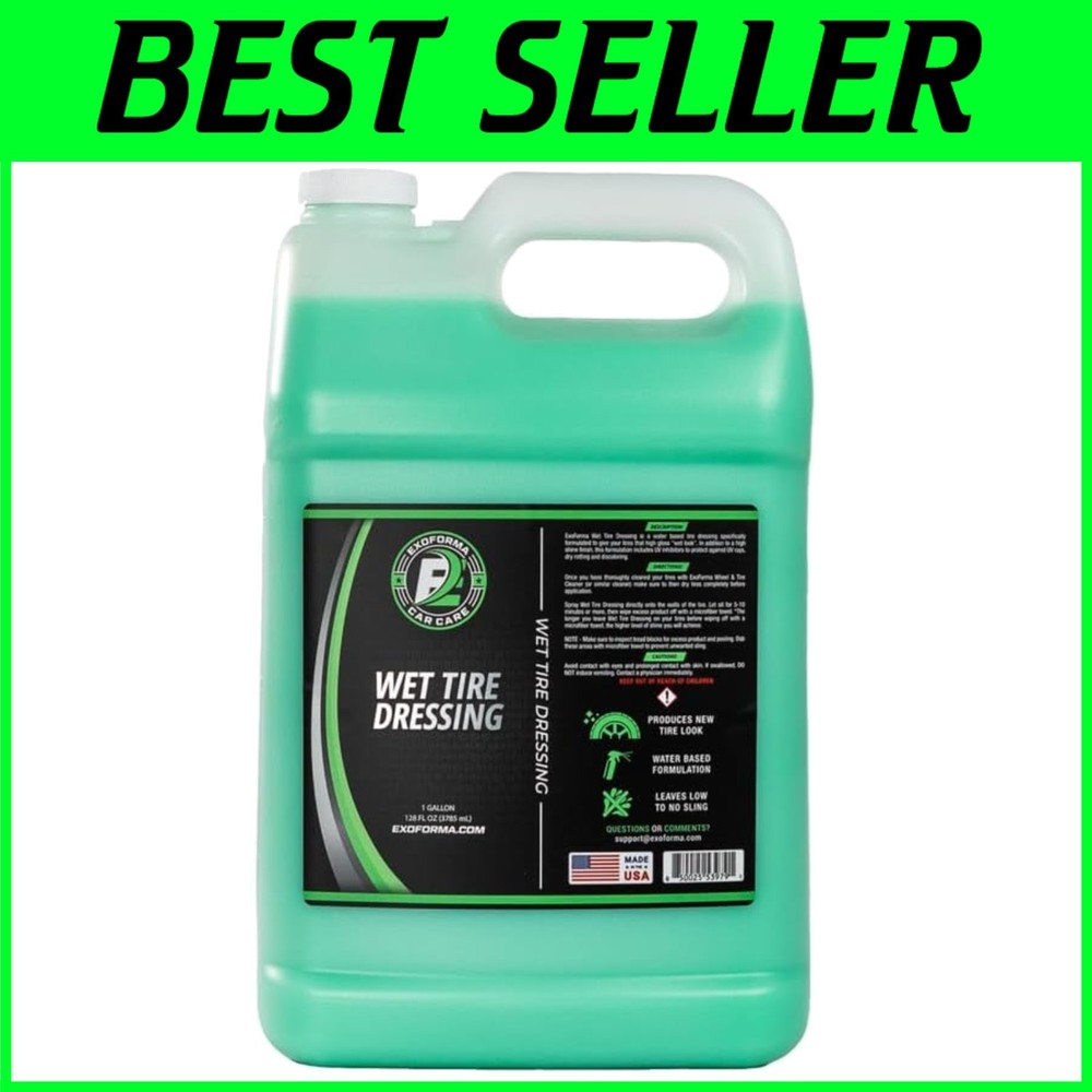 Wet Look Tire Shine Spray - UV Protection - Easy Application