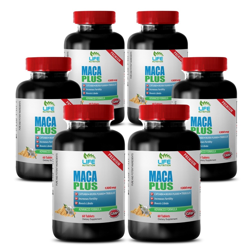 Ginger Root Capsules - Maca Premium 1275mg -  With Barrentwort, Pampkin Seed 6 B