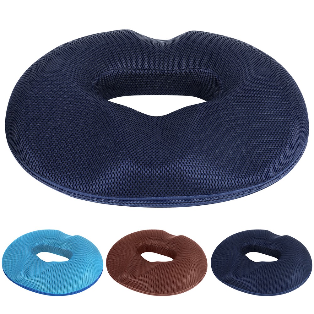 Donut Pillow Seat Cushion Coccyx Memory Foam Pillow Hemorrhoid Tailbone Cushion