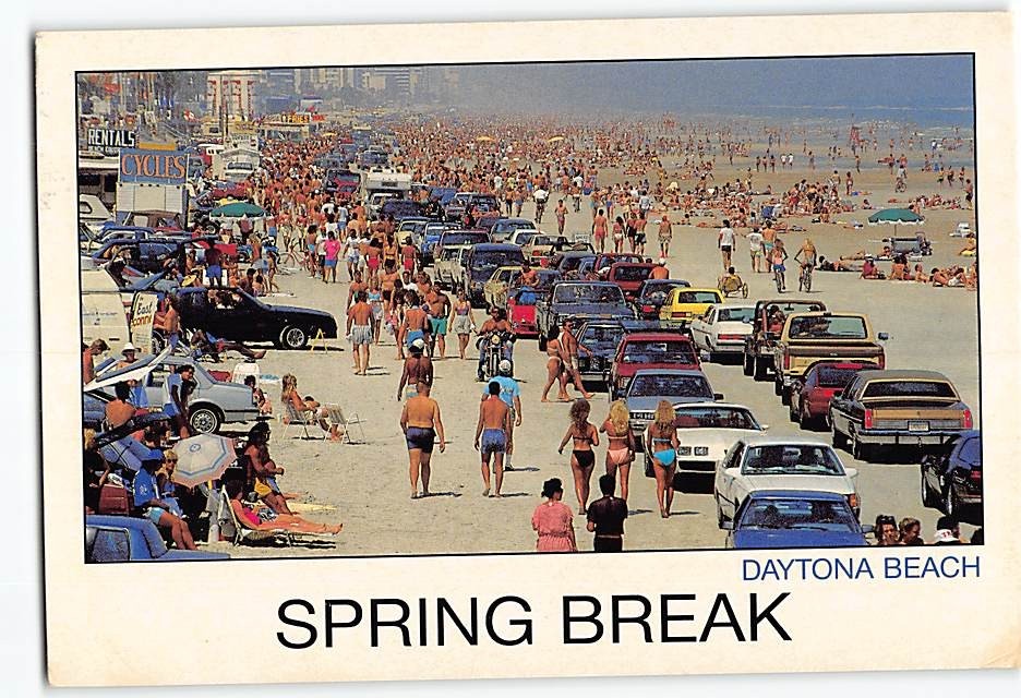 Postcard Spring Break Daytona Beach Florida USA