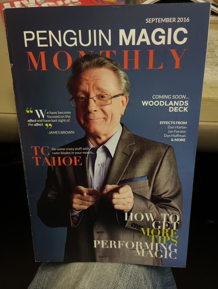 Penguin Magic Monthly Magazine T.C. Tahoe Issue 2016