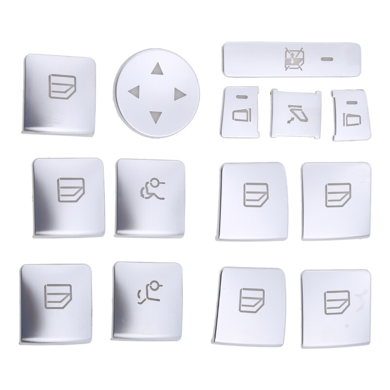 Car Window Glass Lifting Button Sticker Trim For B C GL Class