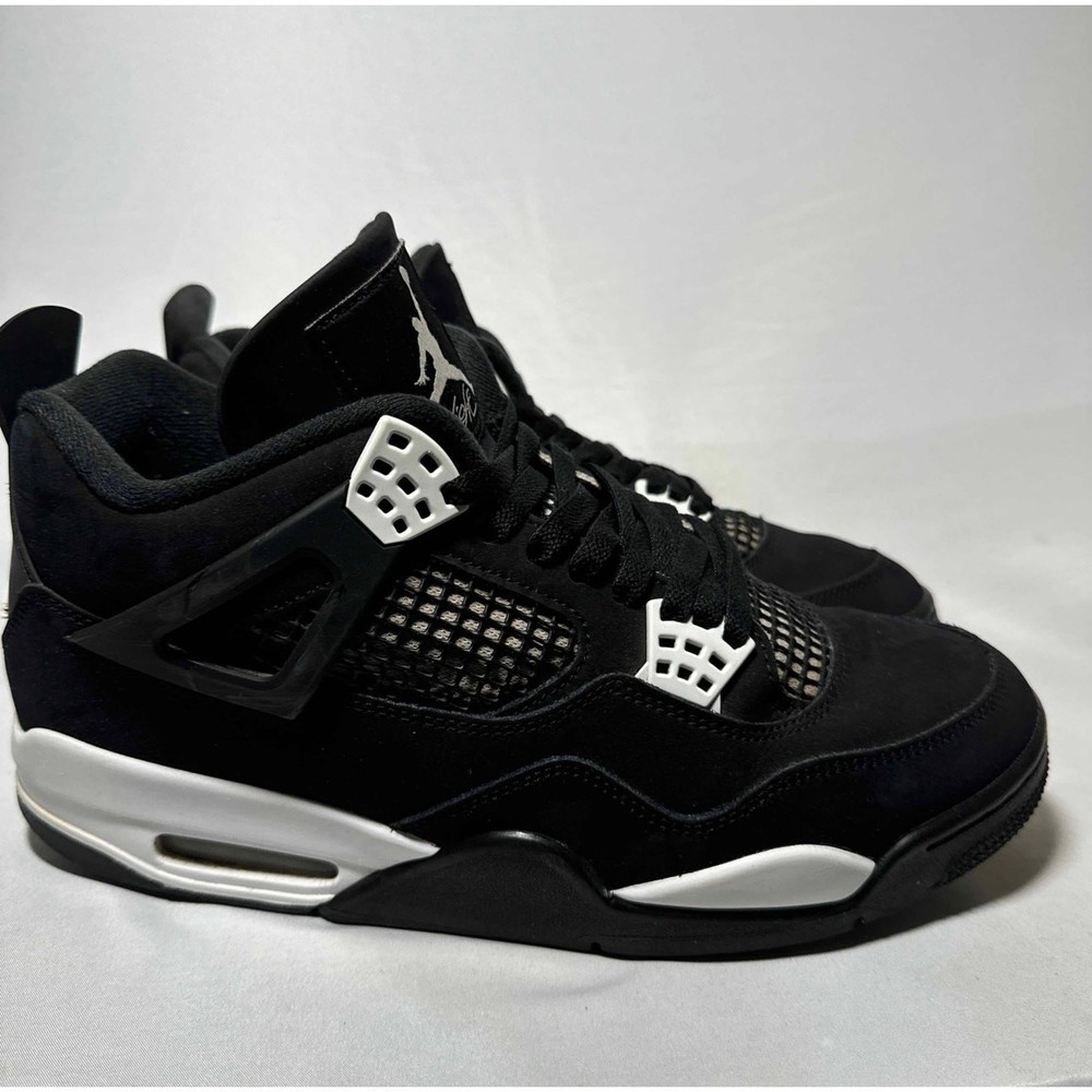 Size 10.5 - Nike Air Jordan 4 Retro White Thunder Men's Shoes