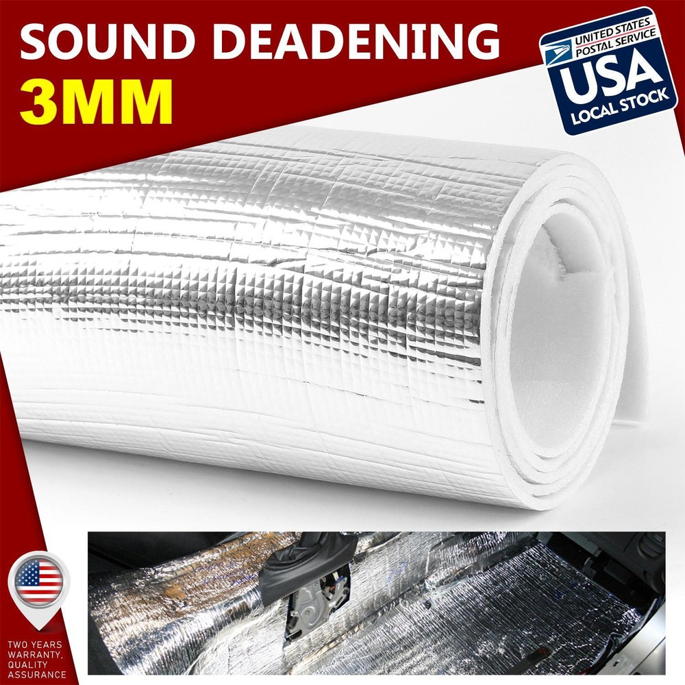22sq.ft  Sound Deadener Auto Heat Shield Insulation Noise Reduce Mat Autos 3MM