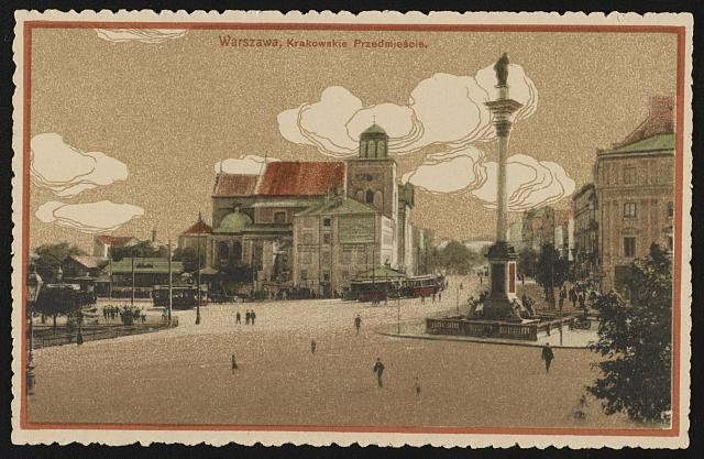 Warszawa,Krakowskie Przedmiescie,Castle Square,Warsaw,Poland,Sigismund's Column