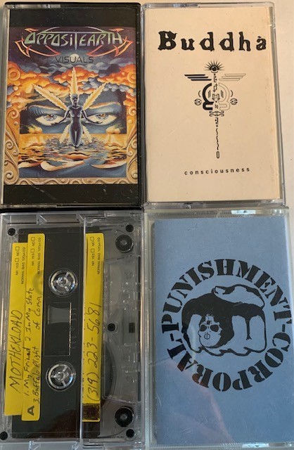 4x RARE 90's SLUDGE METAL DEMO CASS/Opposite Earth/Buddha/Corporal Punish/Mother