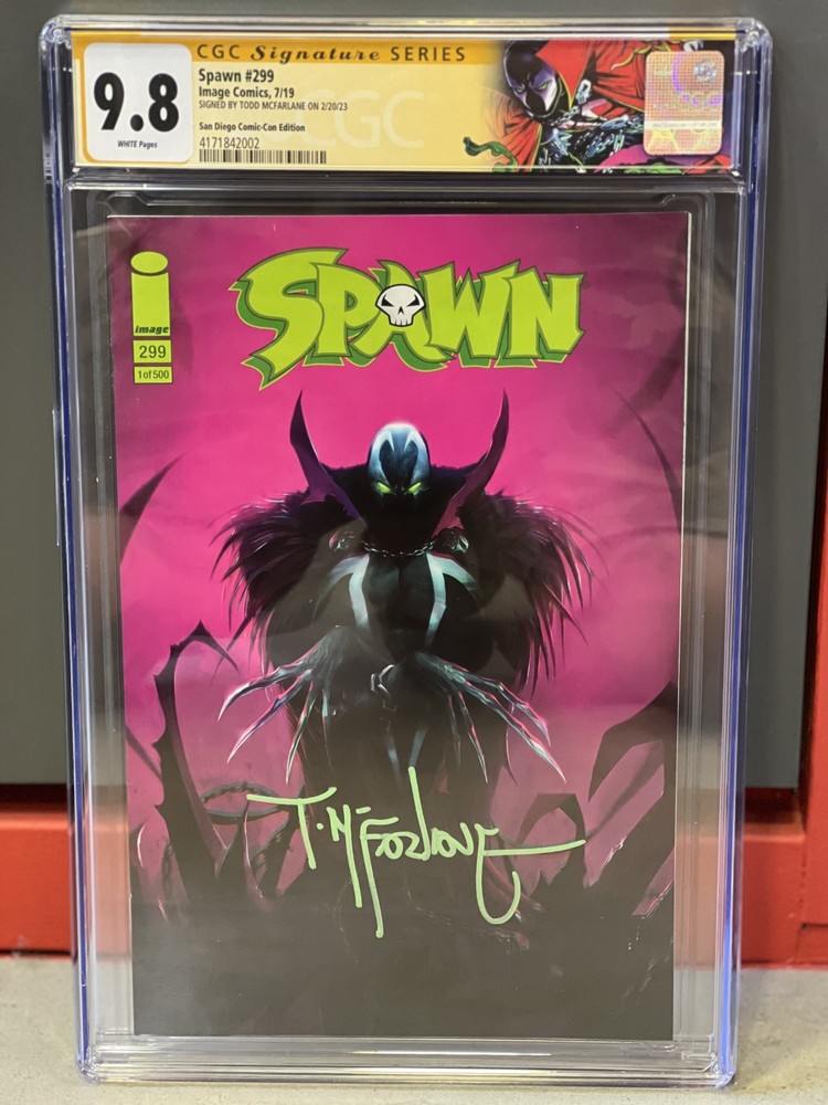 CGC 9.8 Spawn #299 (San Diego Comic-Con Edition) SIGNED BY TODD MCFARLANE