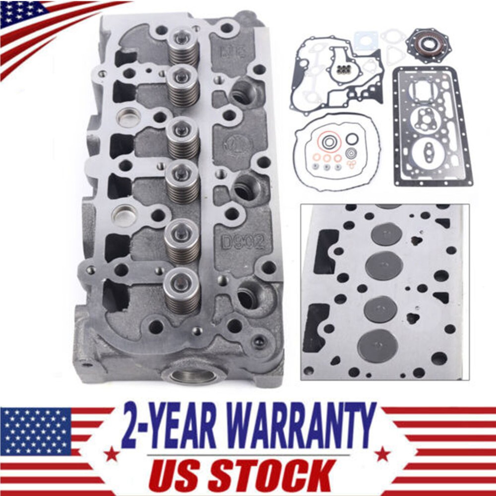 Kubota D902 RTV900 Tractor Cylinder Head with Gasket Kit 1G900304