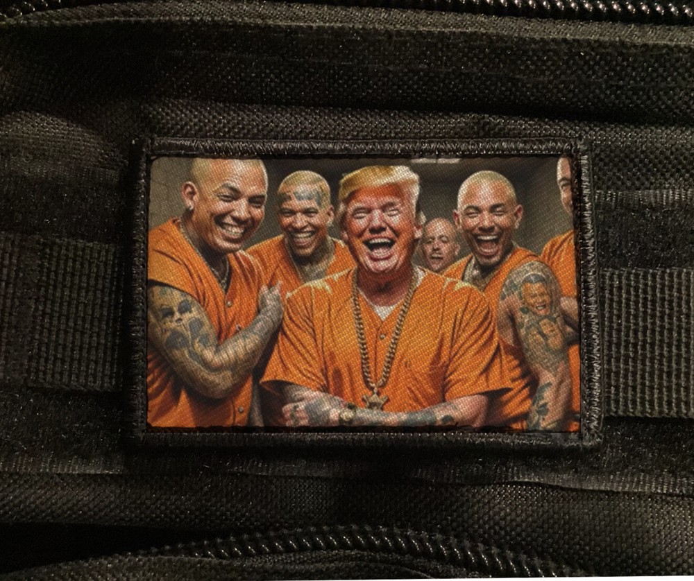 Trump in Jail Morale Patch Hook Military Badge Thug Live Never Surrender [sub]