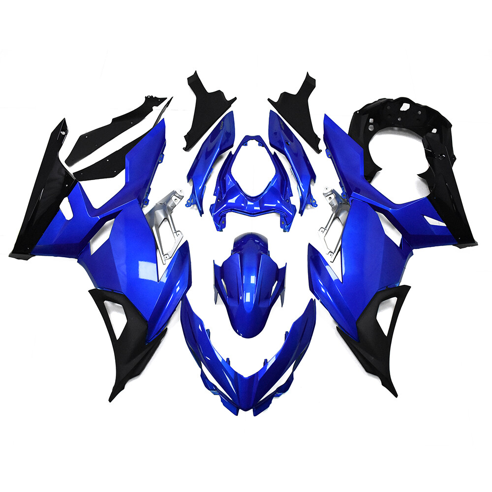 Blue Black Fairings for Kawasaki Ninja 400 Ninja400 2018 2019 -2023 Bodywork Set