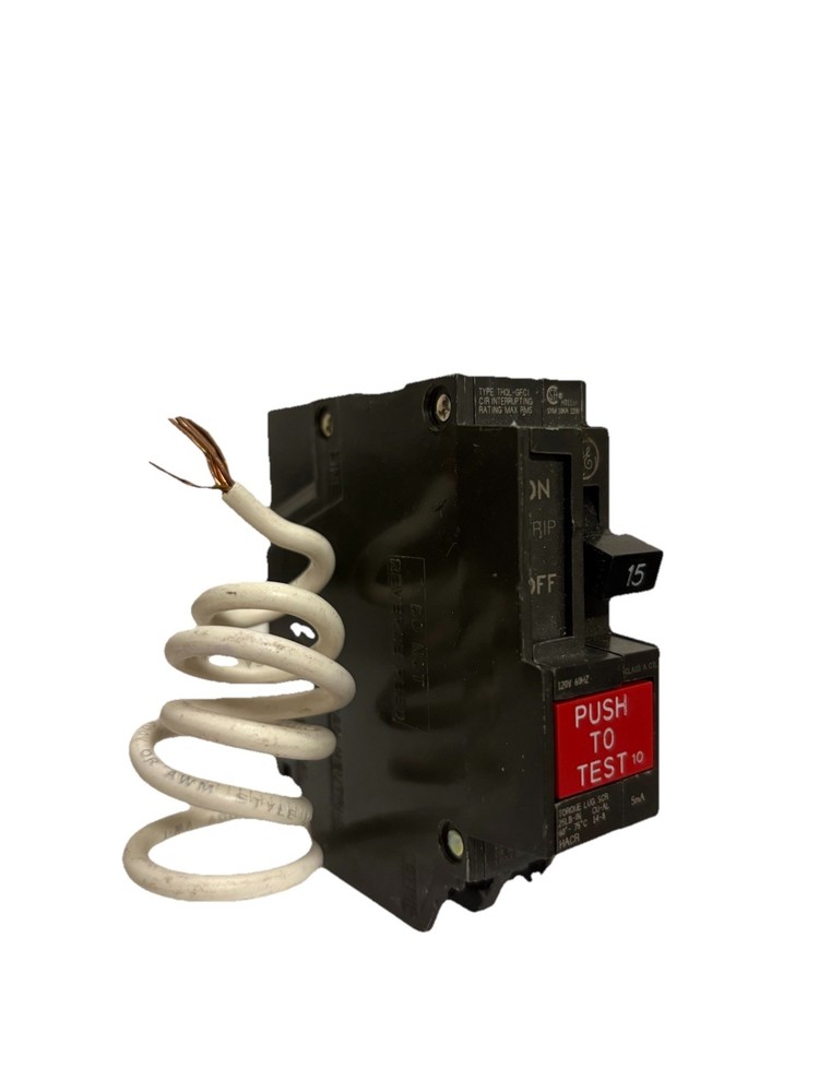 GE THQL1115GF 15 Amp 1 Pole 120/240V THQL GFCI GFI Ground Fault Breaker