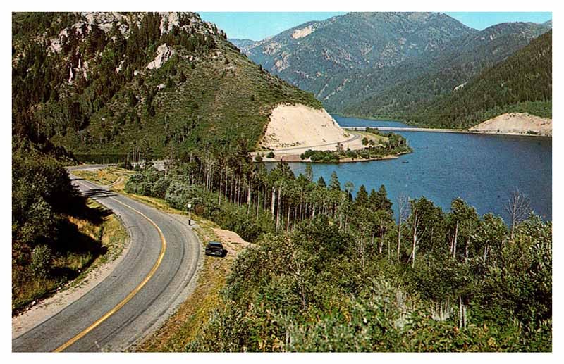 Postcard HIGHWAY SCENE State of Idaho ID AU1116