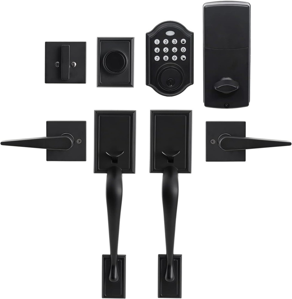 Secure Double Door Lock Set with Keypad and Handle