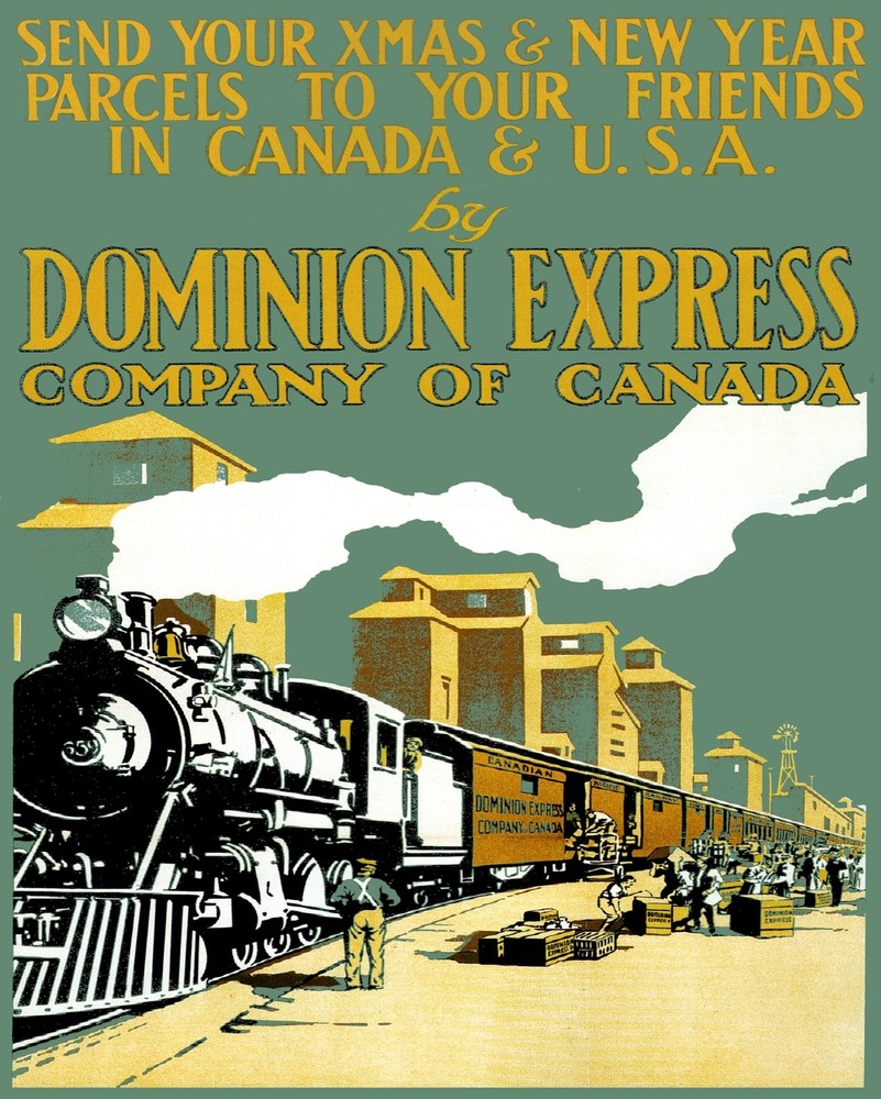 4075.Dominion Express company of Canada ad.POSTER.Home School Office art decor