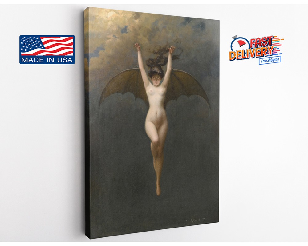 Albert Joseph Potts The Bat Woman La Femme Chauve-Souris Modern Art Classic Wall Decor