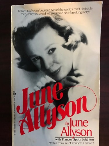 June Allyson by Allyson, June, Acceptable Book