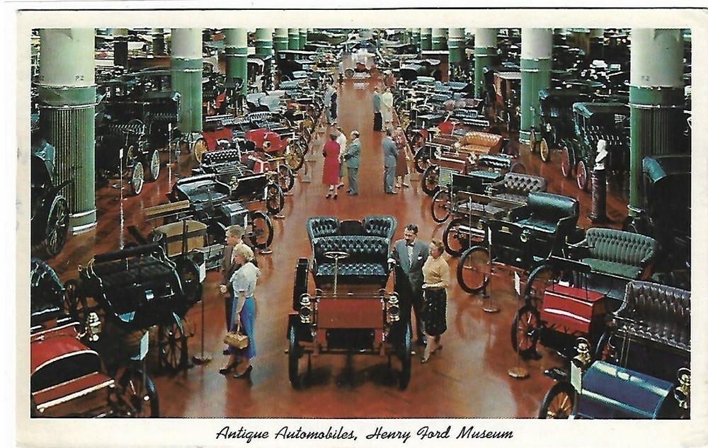 VTG Postcard - Antique Automobiles - Henry Ford Museum, Dearborn, Michigan