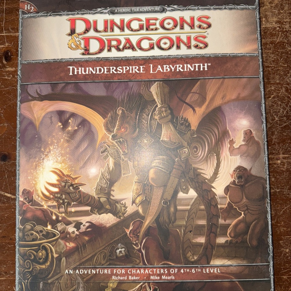 Dungeons and & Dragons D&D Thunderspire Labyrinth Heroic Tier Adventure Complete