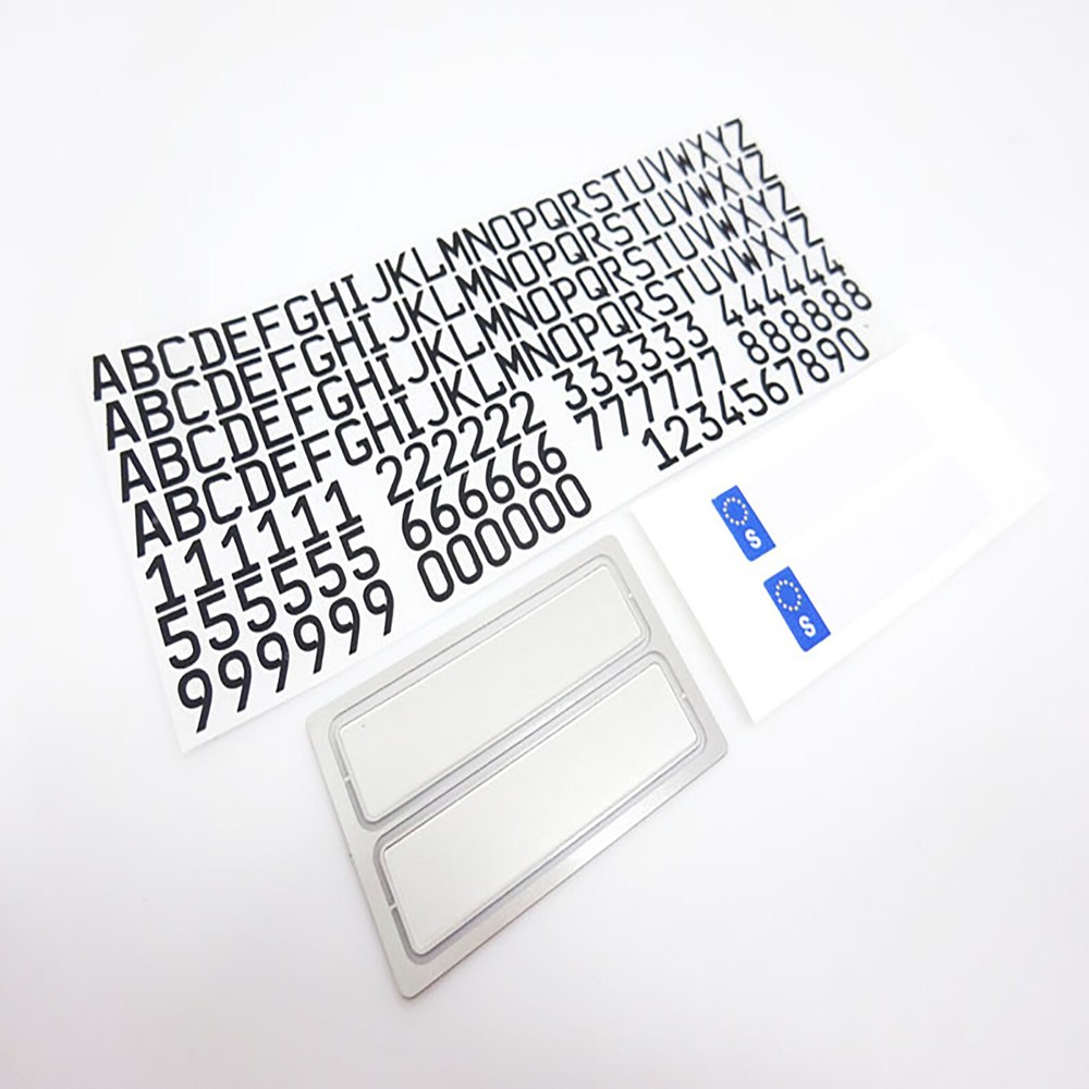 Euro Truck License Plate Letters Decoration for 1/14 Tamiya Scania Man Tractor