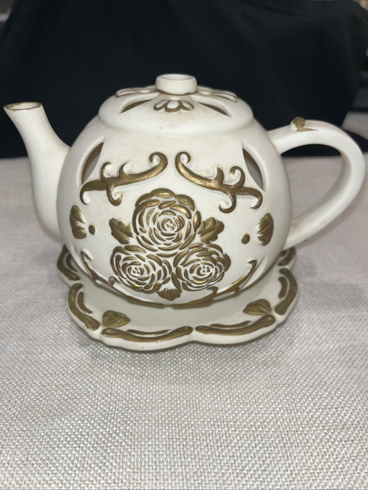 Tea Pot And Saucer Candle Holder 5