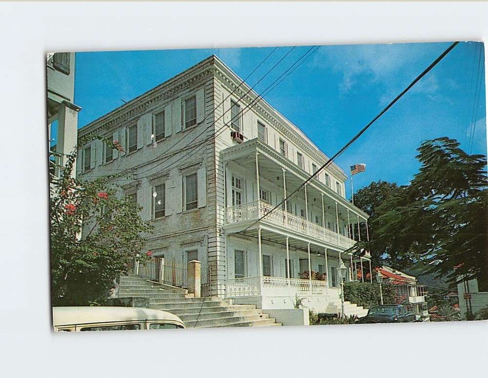 Postcard The Governor's Mansion St Thomas Virgin Islands