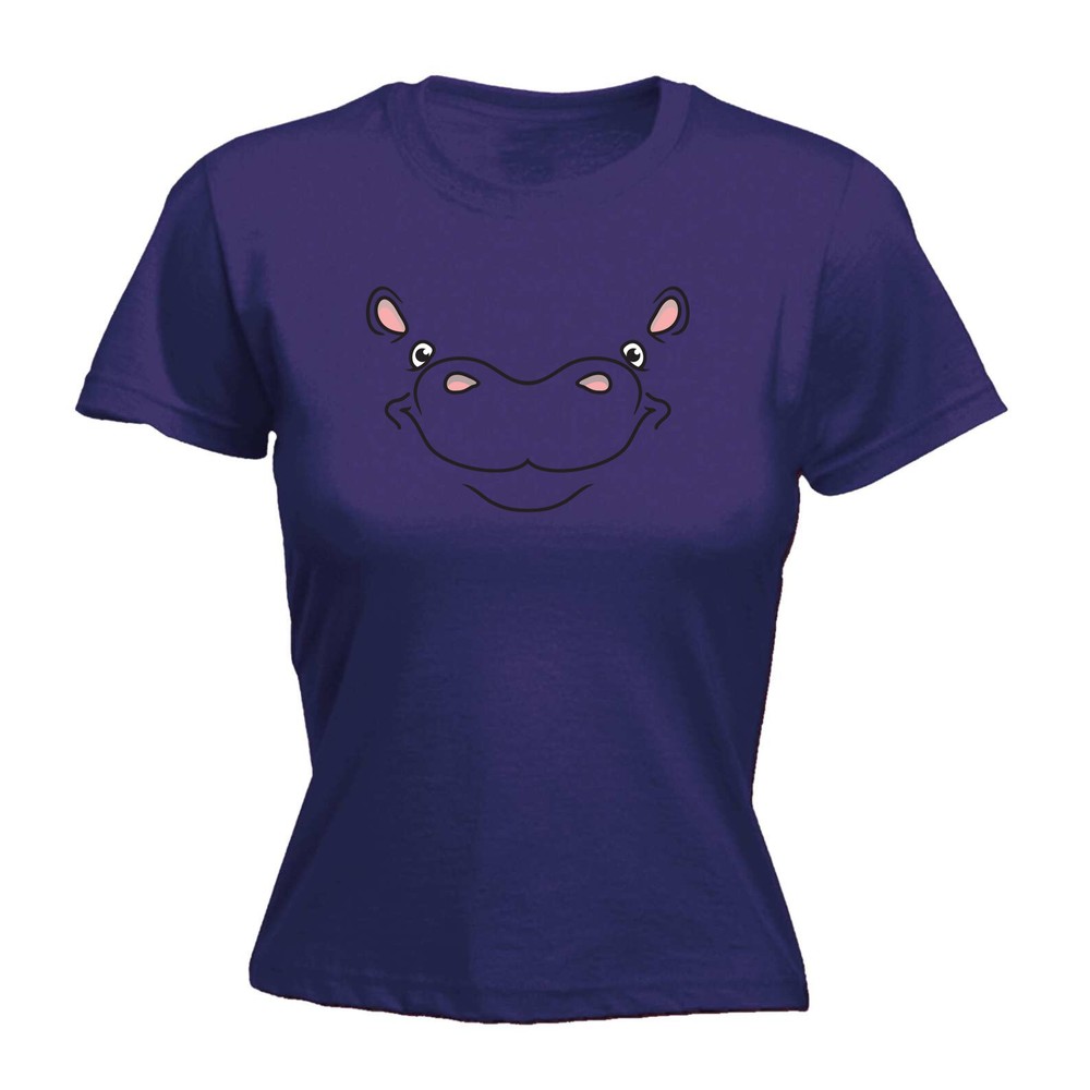 Hippo Ani Mates - Womens T Shirt Funny T-Shirt Novelty gift tshirt