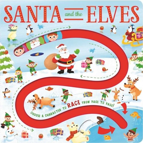 Santa and the Elves Maze Board: Maze Boo..., Igloobooks