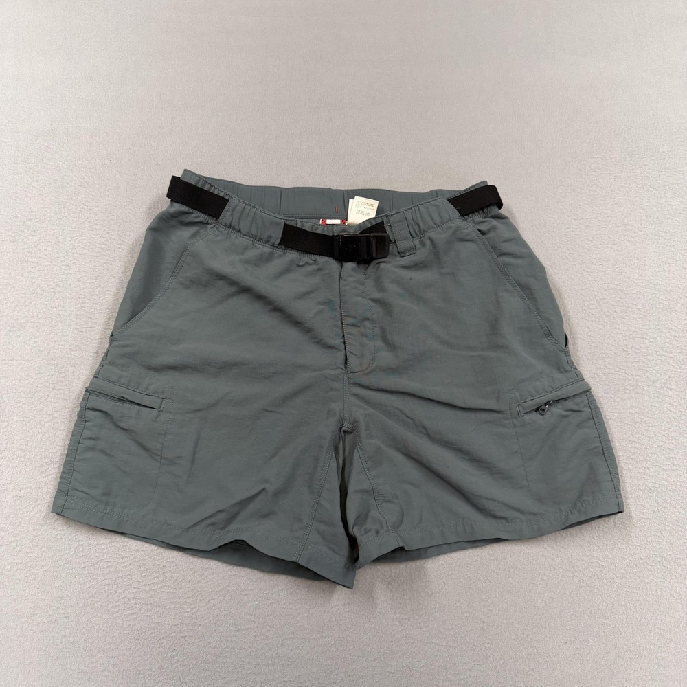 The North Face Shorts Mens Medium Gray Nylon Cargo Belted Hiking Travel Outdoor