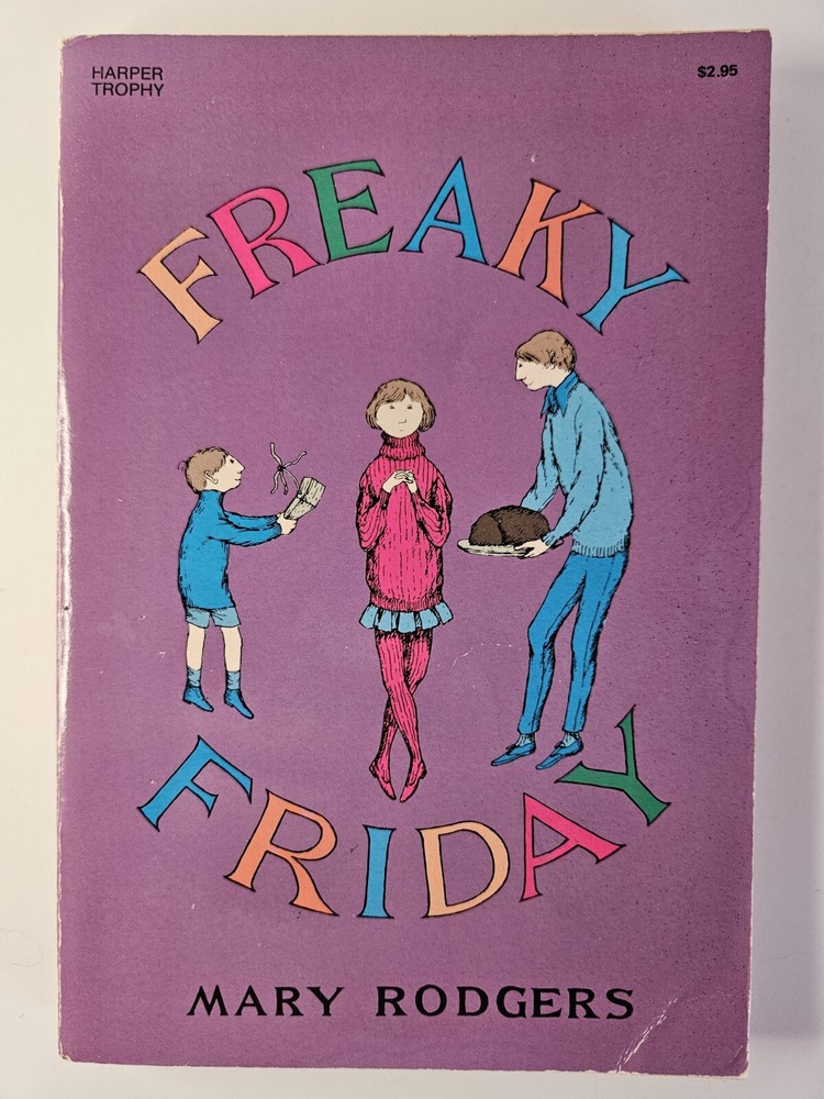 Vintage Harper Trophy Paperback Book Freaky Friday By Mary Rodgers