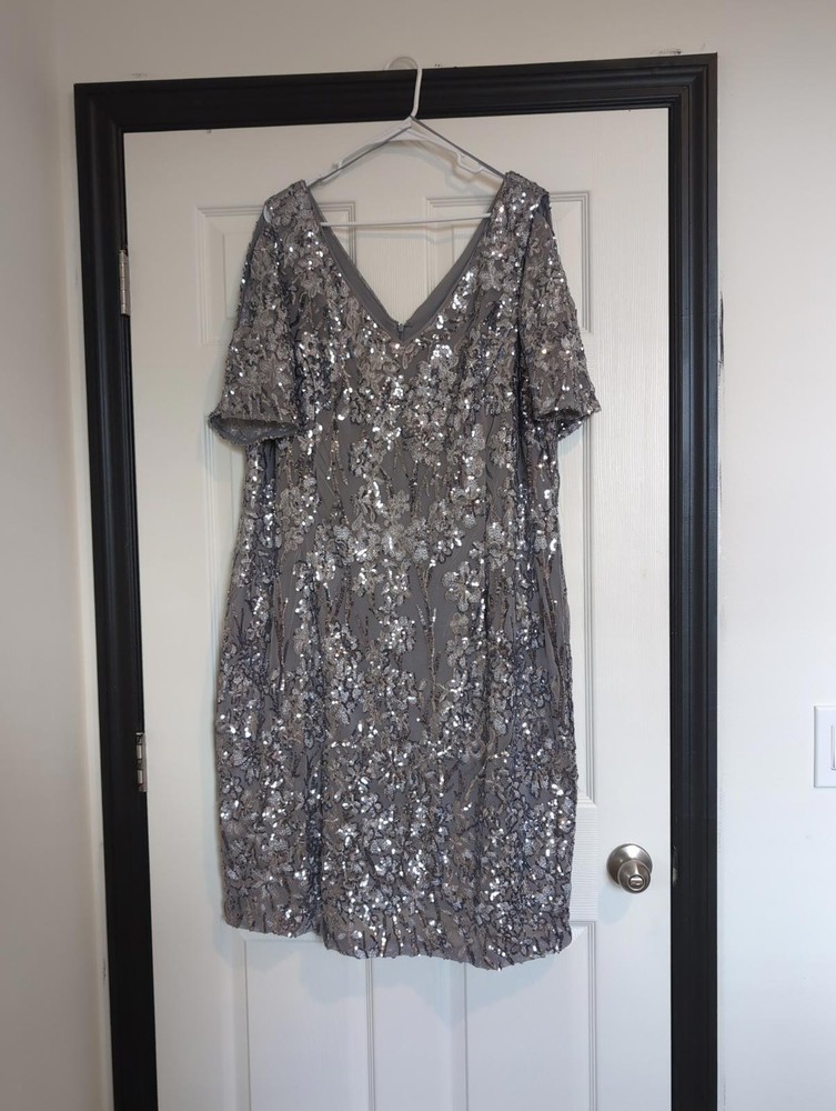 Size 20 silver sequin dress