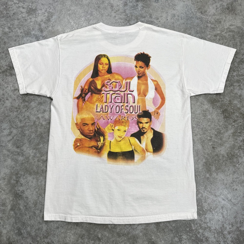 Vintage Soul Train shirt mens Large rap tee 2002 lady of soul awards y2k hip hop