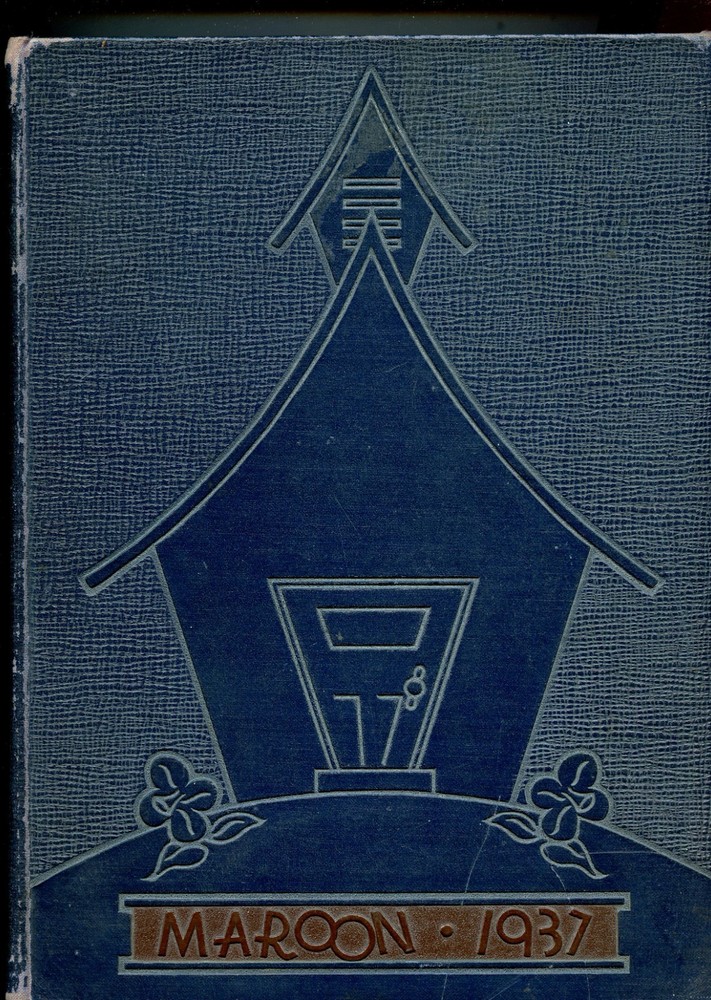 1937 Elgin High School Original Yearbook, Elgin, Illinois, Nice Cond