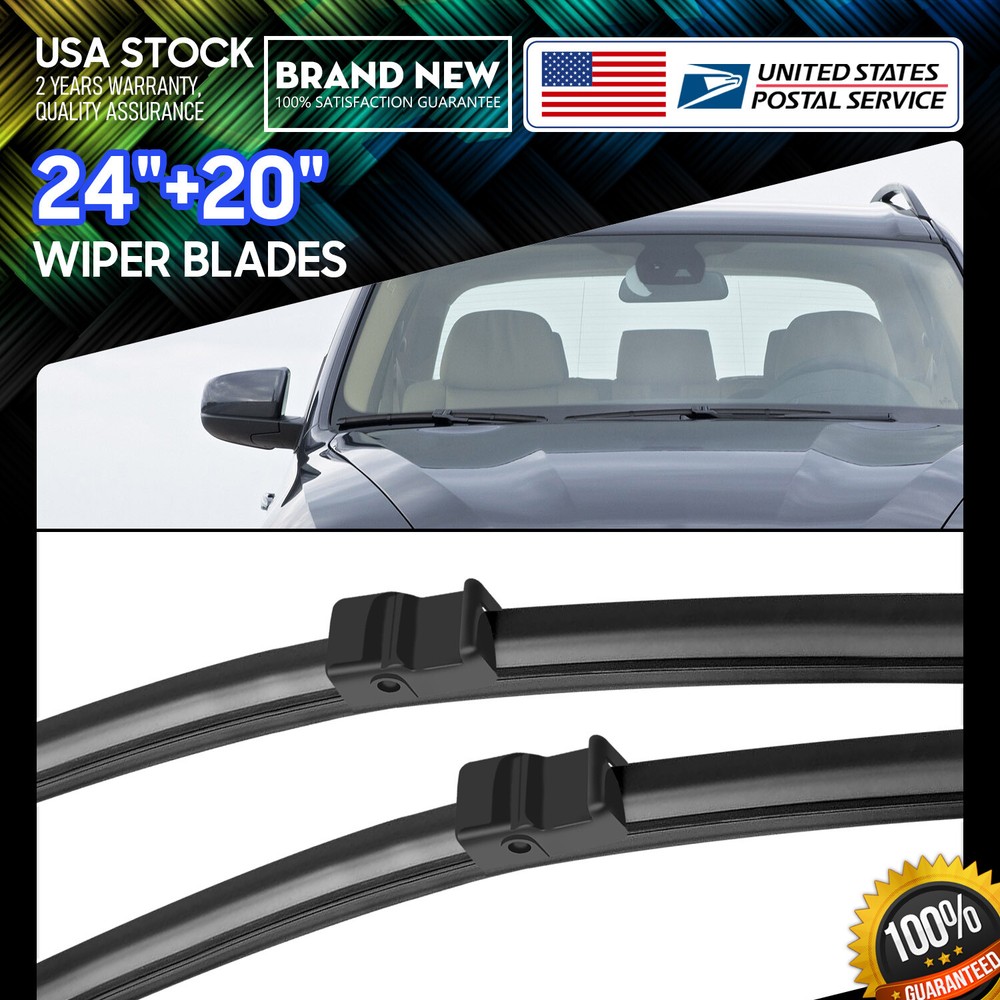 24+20 Inch All-Season Waterproof Durable Side Lock Wiper Blades