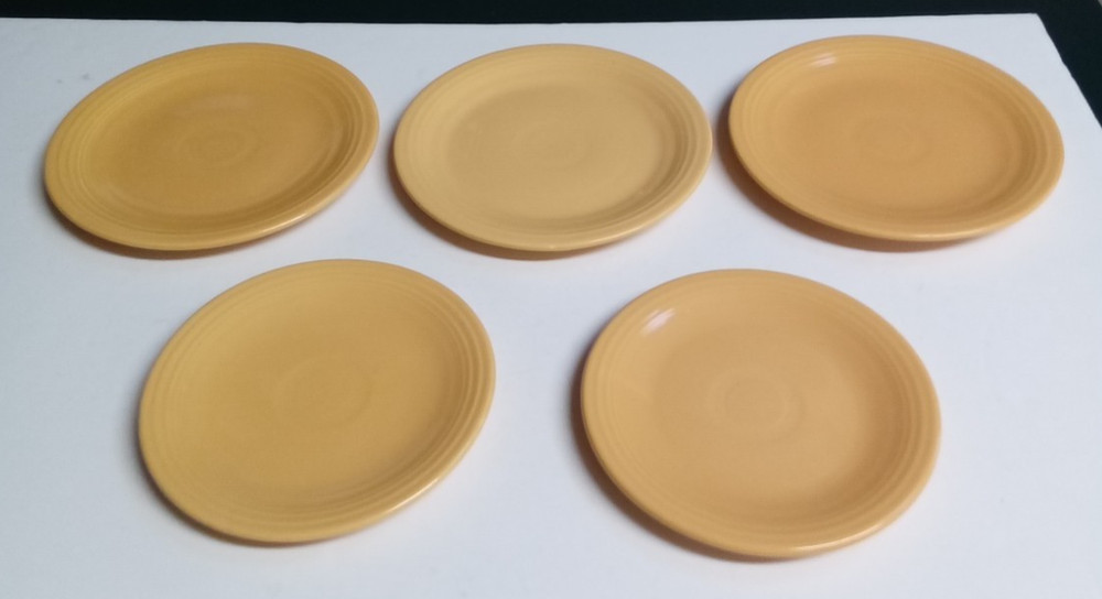 Homer Laughlin Fiesta Ware Yellow (3) 7-1/4