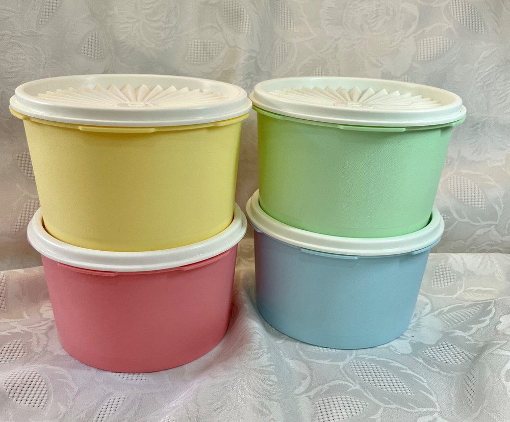 Tupperware Heritage Canister Set , 8 piece Set Vintage Colors, New