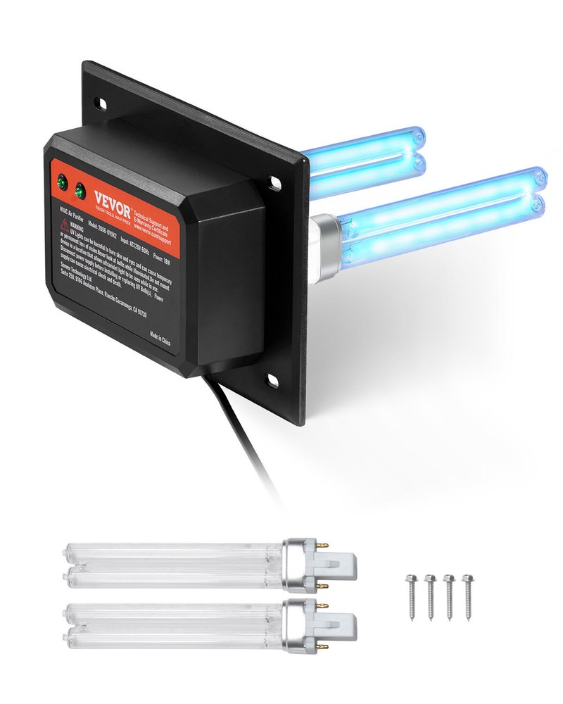 HVAC Air Purifier Whole House 18W 7inch UV Light in Duct for Ac Systems-image