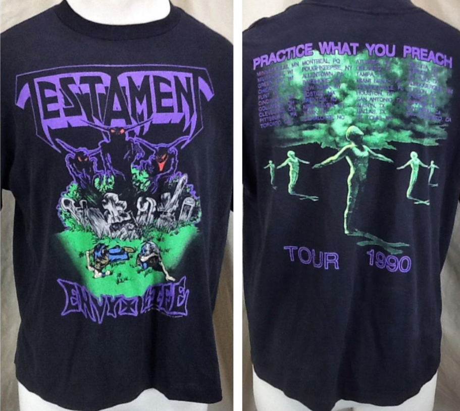 Reprint Testament Practice What You Preach 1990 Cotton  All Size Shirt B07.538