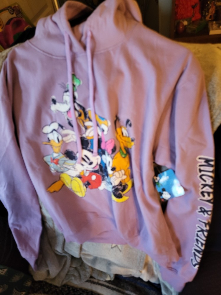 Purple, mickey mouse and friend's hoodie tag's still on brand new