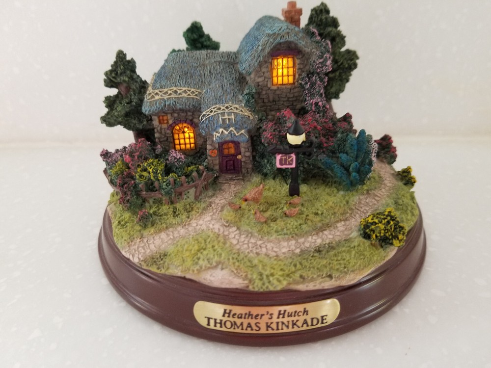 Thomas Kinkade Heathers Hutch Lighted Memories of Home Cottage Collectible