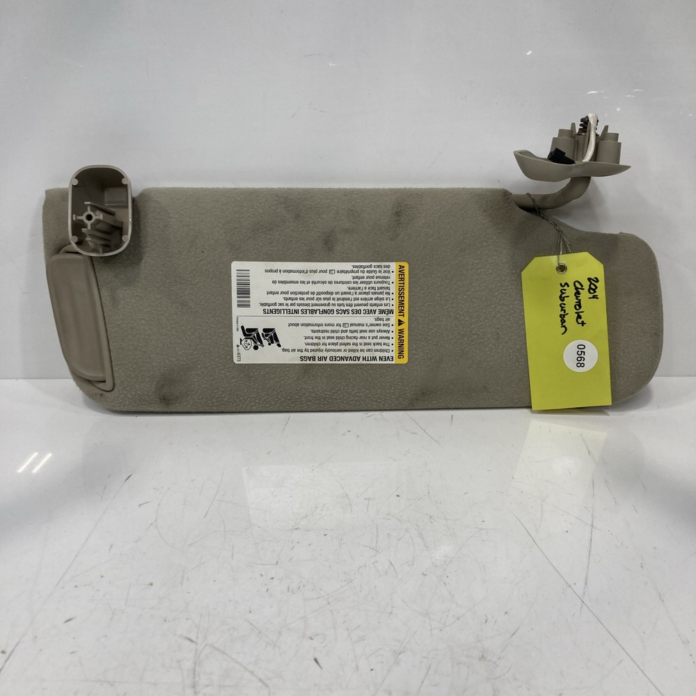 00-06 Chevy GMC Suburban Yukon Tahoe Avalanche Left Driver Sun Visor Shade