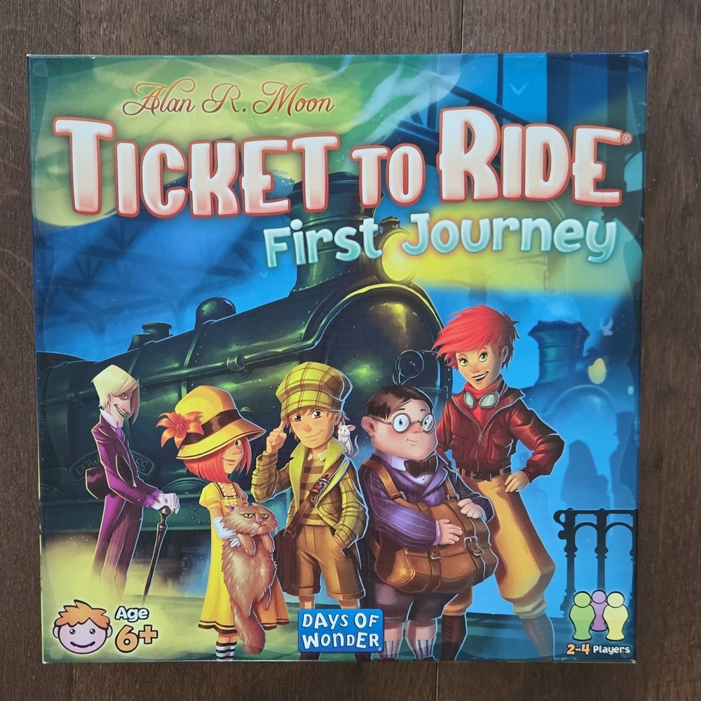 Days of Wonder Ticket to Ride: First Journey Board Game 2-4 Players Age 6+