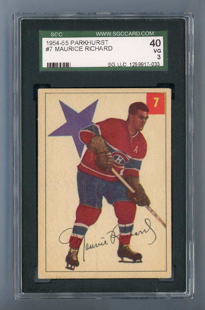 1954 Parkhurst #7 Maurice Richard SGC 3 VG #1259917-033