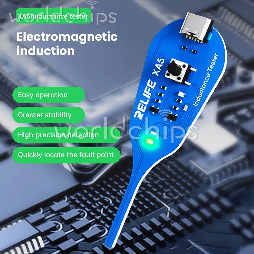 5pcs Type-C XA5 Motherboard Coil Tester Electromagnetic Inductor Detector Tool