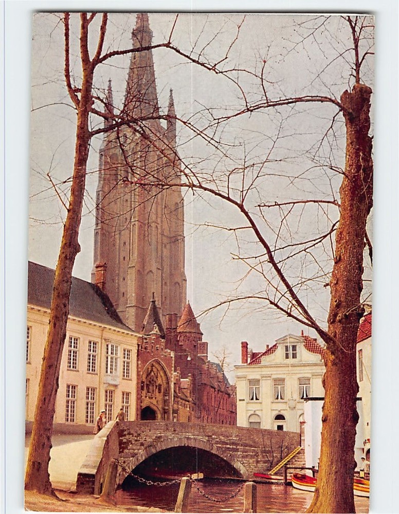 Postcard Church of Our Lady Bruges Belgium