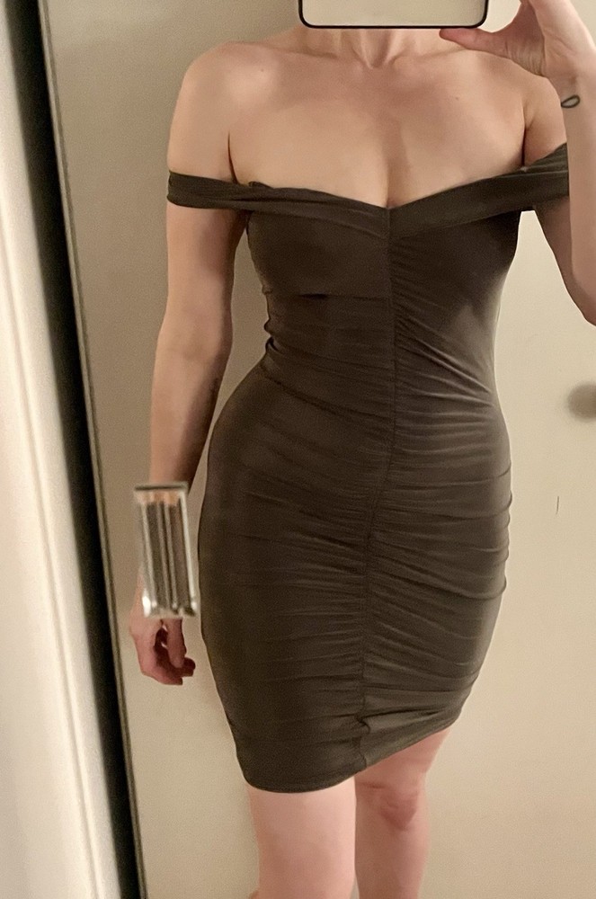 Boohoo Green Body Con Dress New!