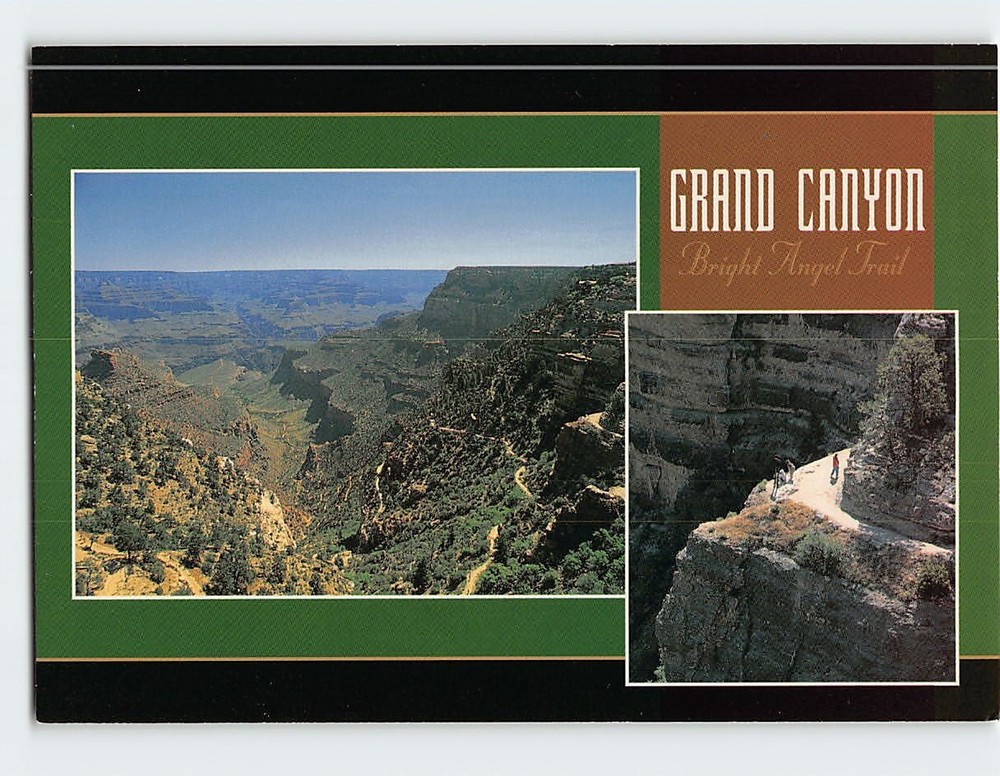 Postcard Bright Angel Trail Grand Canyon National Park Arizona USA
