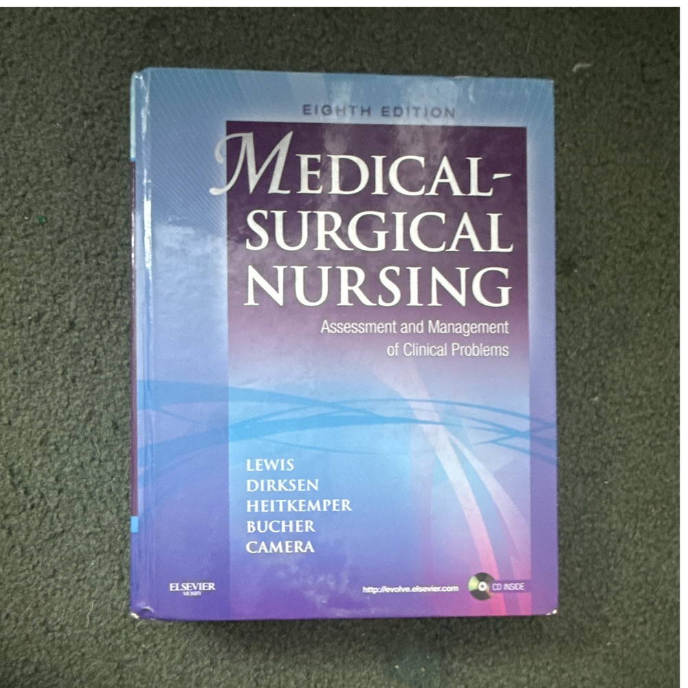 Elsevier Medical-Surgical Nursing 8th Ed Lewis Dirksen CD ISBN 9780323065801