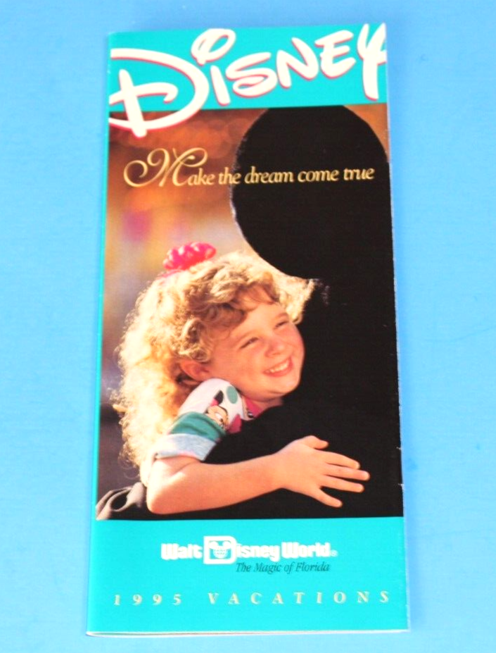 1995 Vintage Walt Disney World Travel Brochure with Map